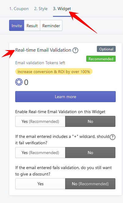 email validations using keyup